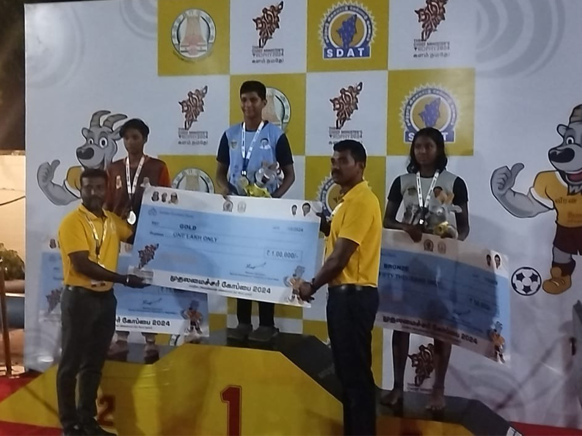 Khathija Wins 1st Place in Butterfly